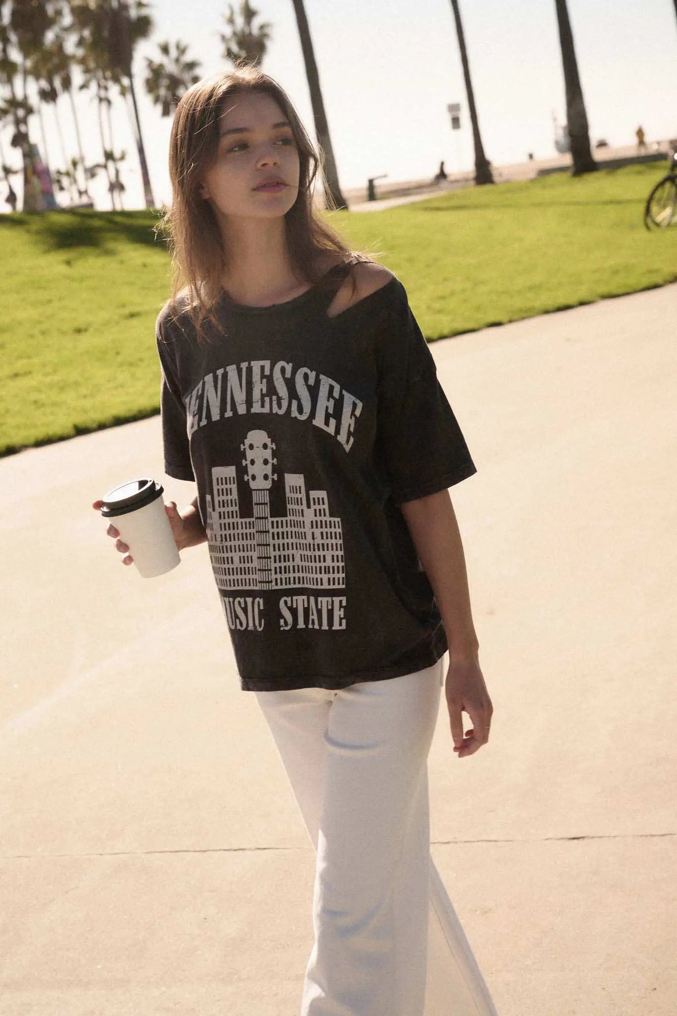 Tennessee Slashed Vintage-Wash Graphic Tee