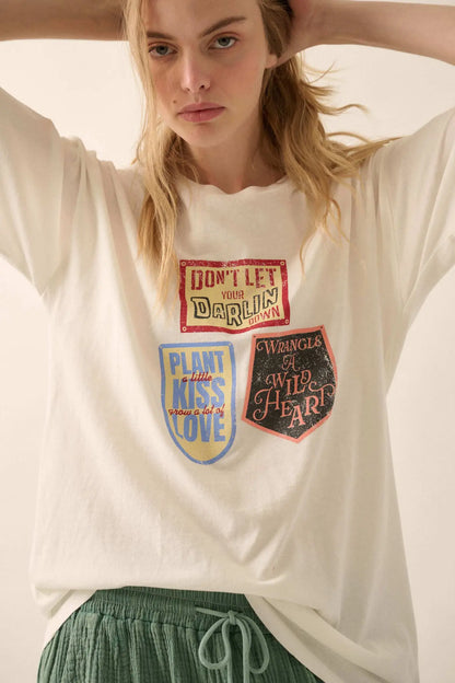 Western Love Quotes Vintage-Print Graphic Tee