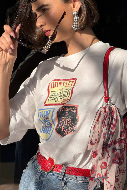 Western Love Quotes Vintage-Print Graphic Tee