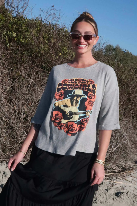 Wild West Cowgirls Thermal Graphic Tee