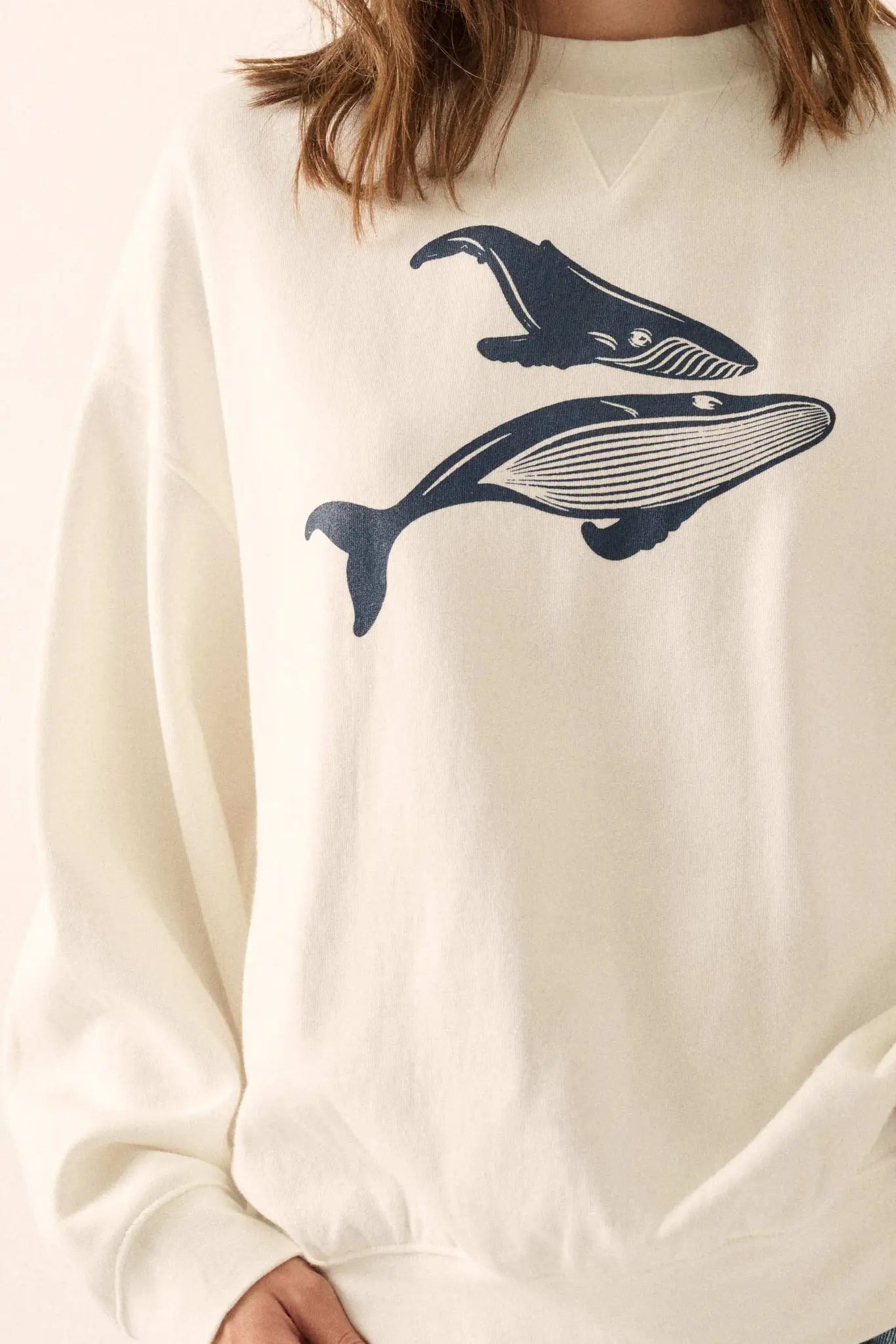 Whale of a Time French Terry Graphic Sweatshirt