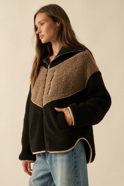Winter Games Chevron Colorblock Fleece Jacket