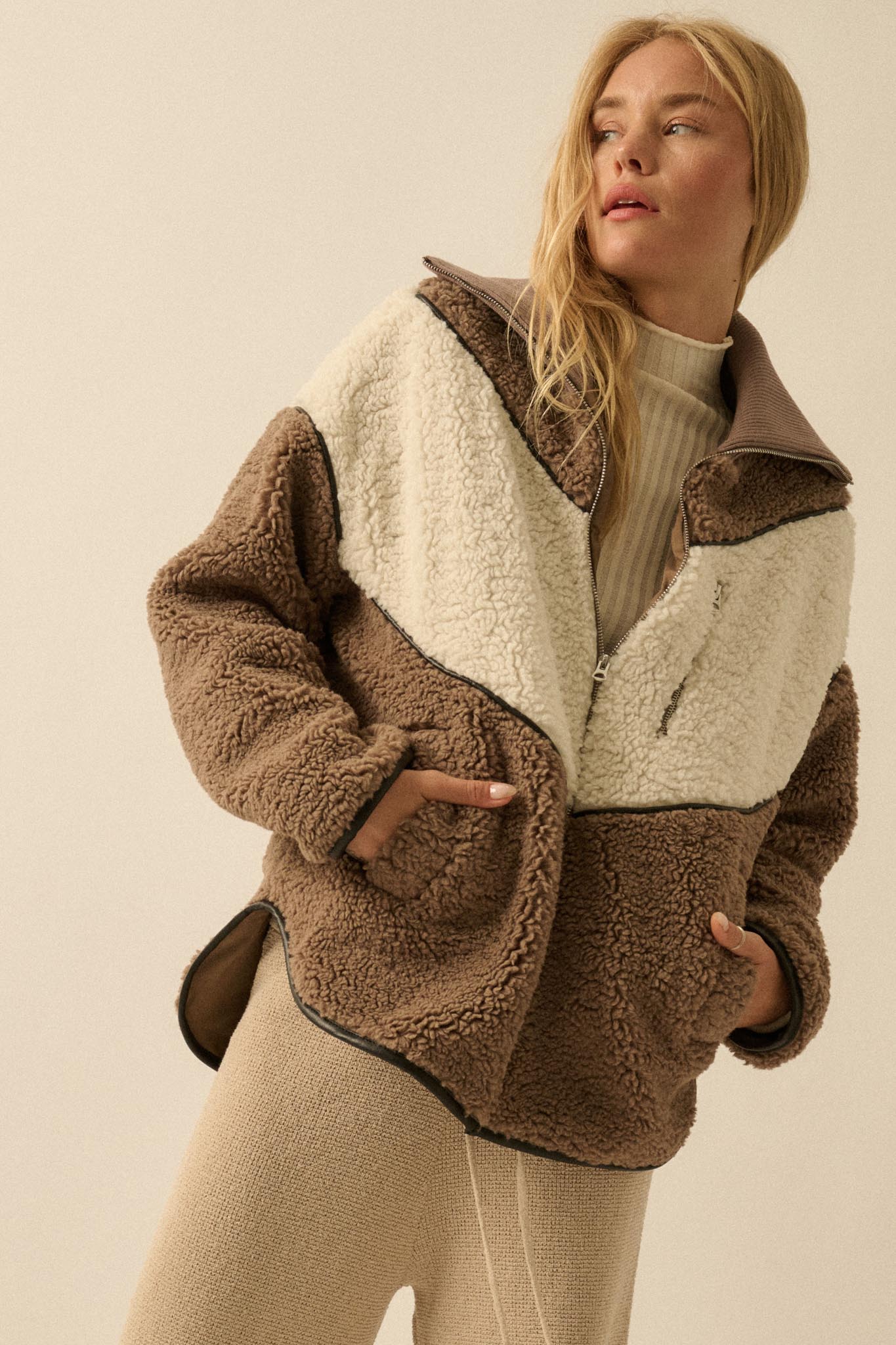Winter Games Chevron Colorblock Fleece Jacket