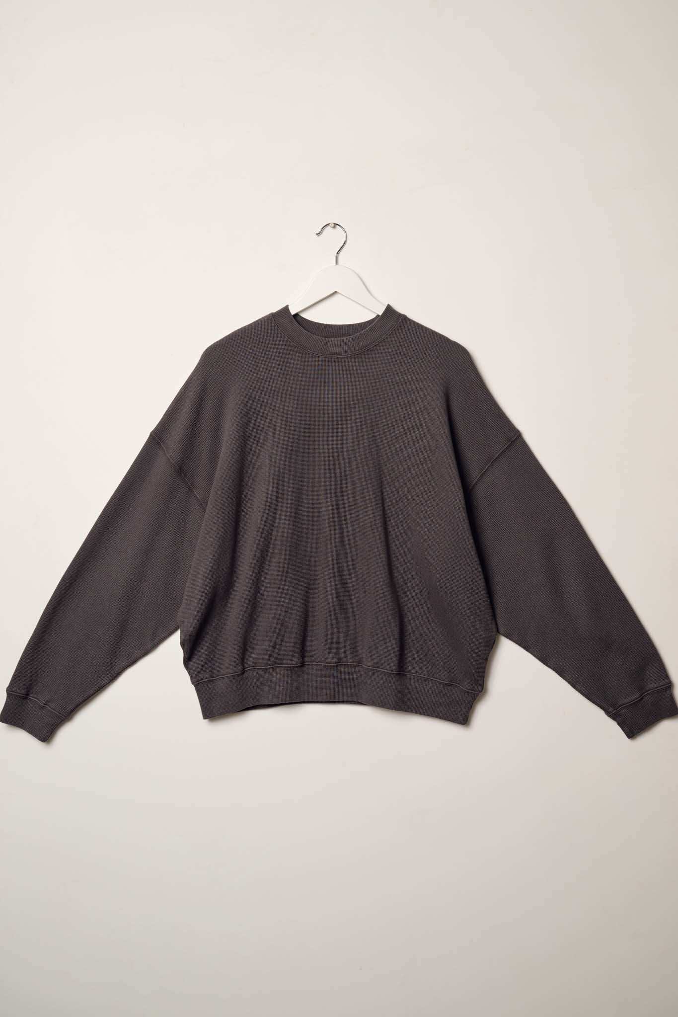 Stay Toasty Garment Dyed Thermal Pullover Top