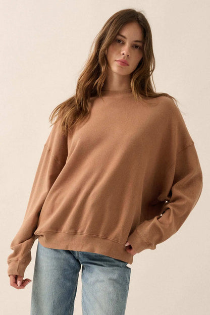 Stay Toasty Garment Dyed Thermal Pullover Top