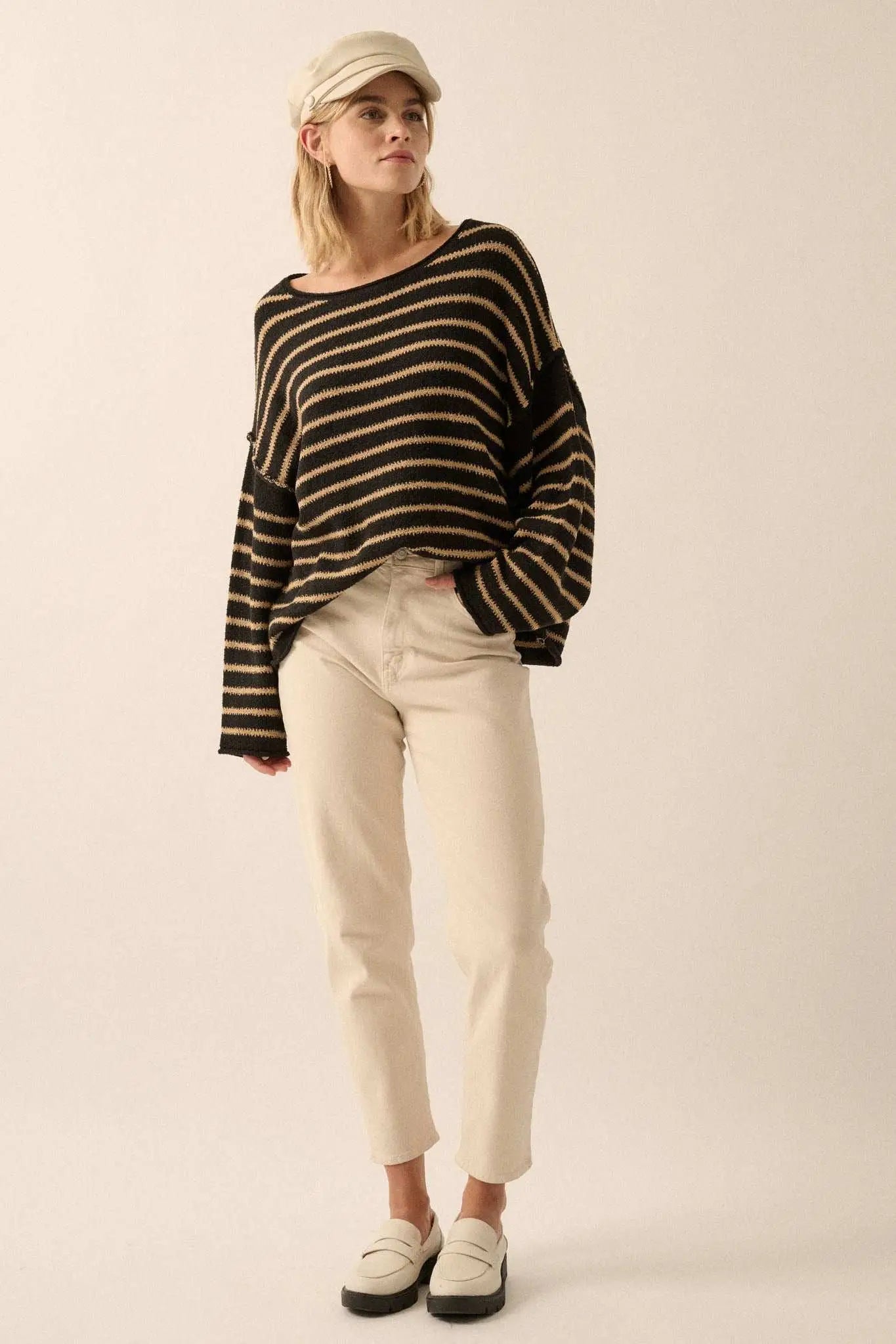 Stripe Hype Oversized Striped Sweater