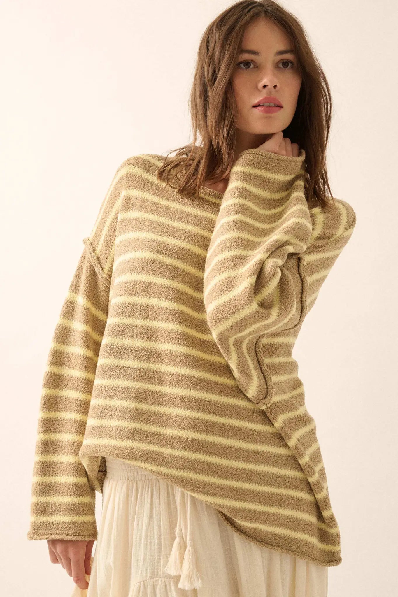 Stripe Hype Oversized Striped Sweater