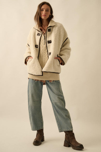 Tibetan Trail Sherpa Fleece Toggle Jacket