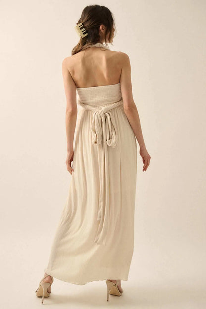 The Emma Infinity Dress in Cotton Ribbed Knit