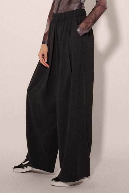 Walk this Way Wide-Leg Elastic-Waist Pants