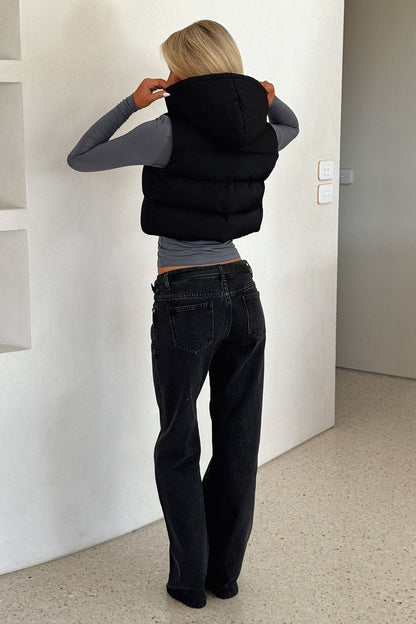 Calvin Puffer Vest - Black