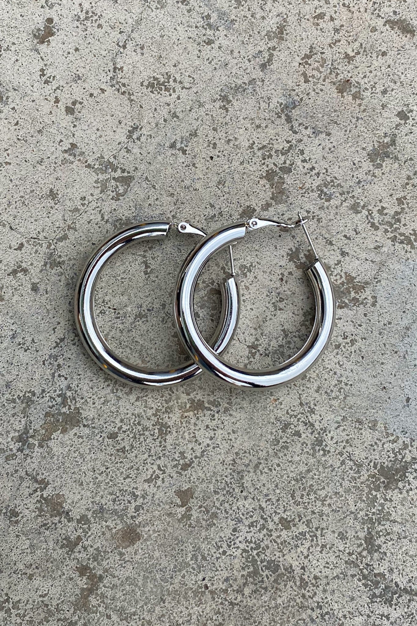 Fendi Hoop Earrings - Silver
