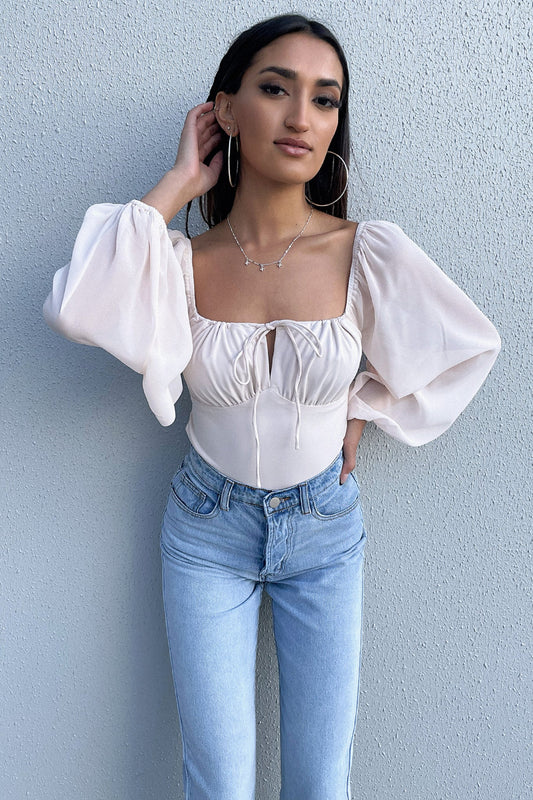 Christina Bodysuit - Light Peach
