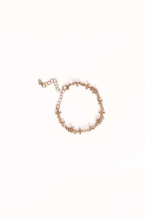 Hannah Flower Bracelet - Gold