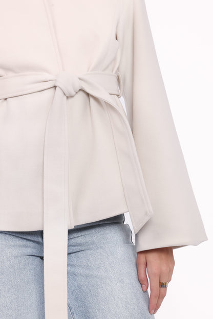 Halston Coat - Cream