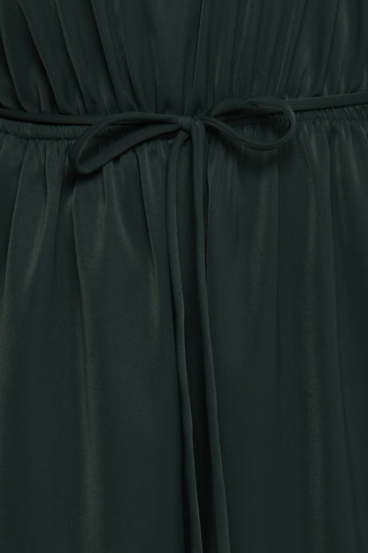 Hedda One Shoulder Jumpsuit - Emerald