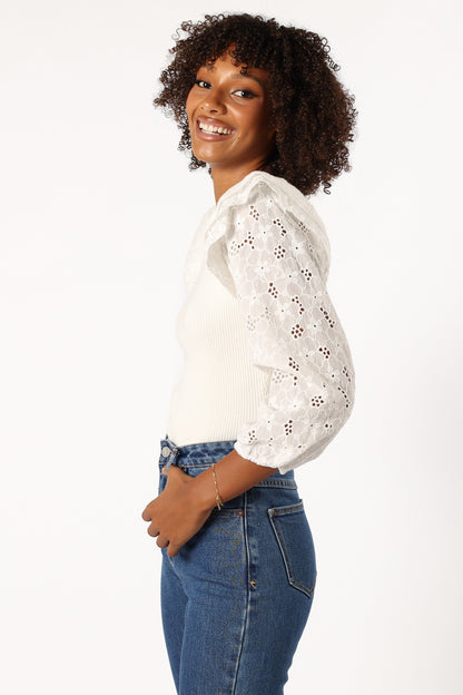 Halle Top - White